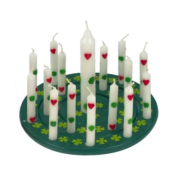 10 Geburtstagskerzen mit Lebenslicht