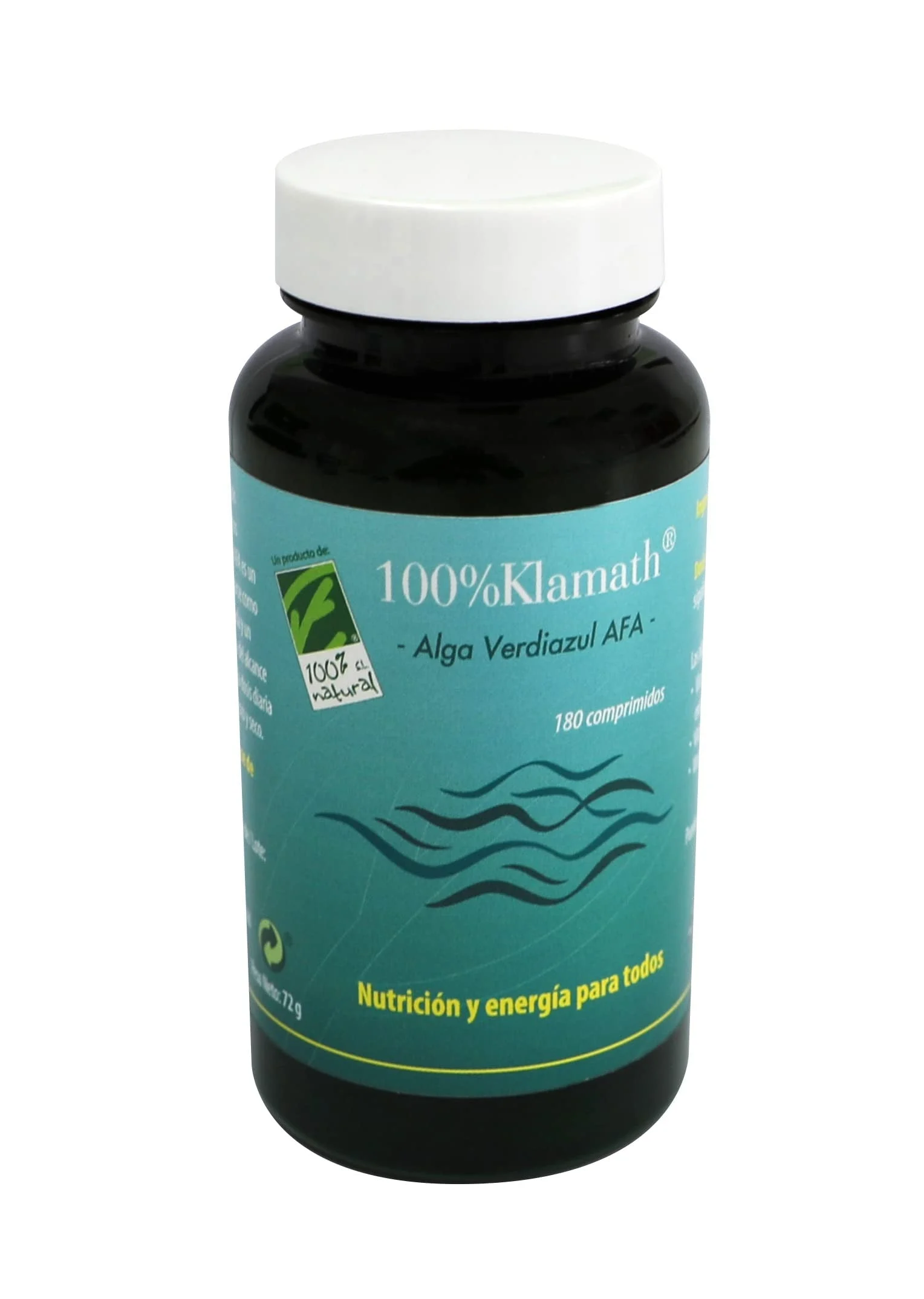100% Klamath Klamat Alga 180 Comprimidos