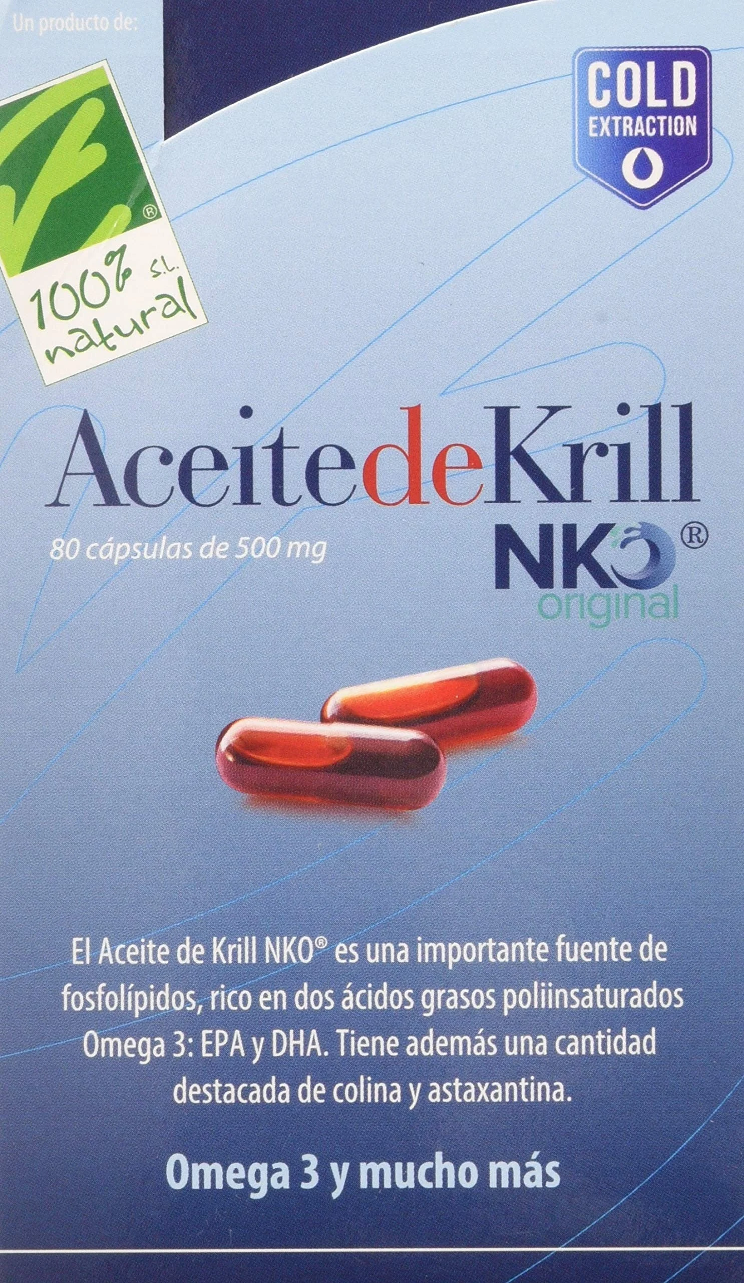100 % natürliches Nko-Krillöl, 80 Kapseln à 500 mg
