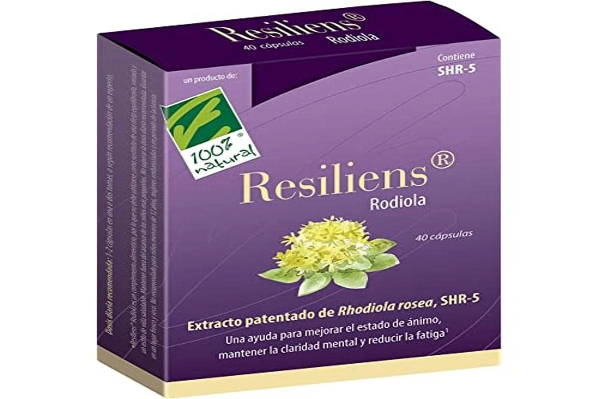 100 % natürliches Resiliens Rhodiola, 40 Kapseln