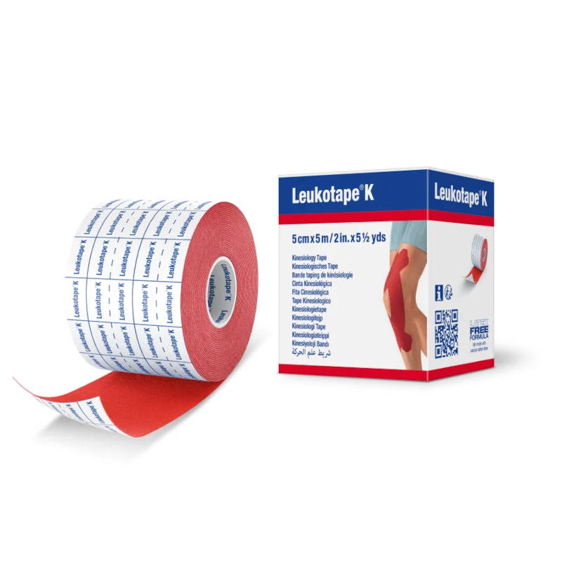 Actimove Leukotapek, rote Farbe, 5 cm x 5 m, 1 Einheit