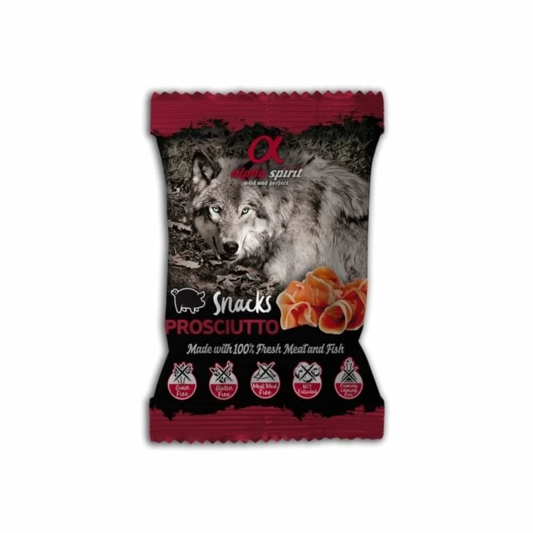 Alpha Snacks de Jamón para Perros 24 Sachets 50g