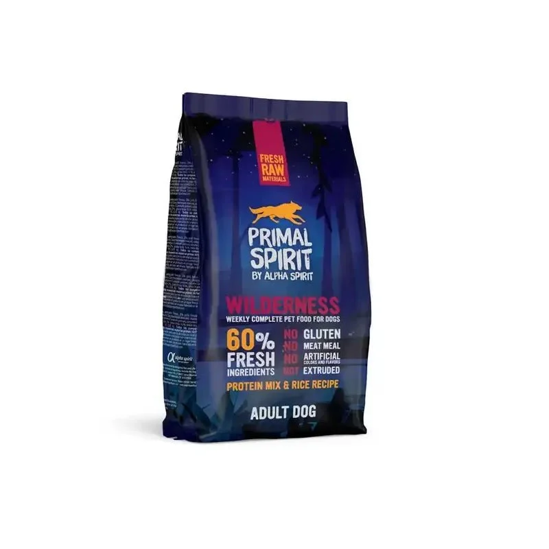 Alpha Spirit Canine Primal Trockennahrung für Hunde 1Kg