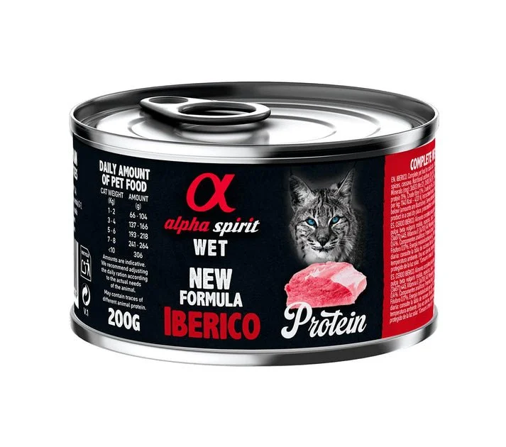 Alpha Spirit Feline Ibérico Paté Húmedo 200g