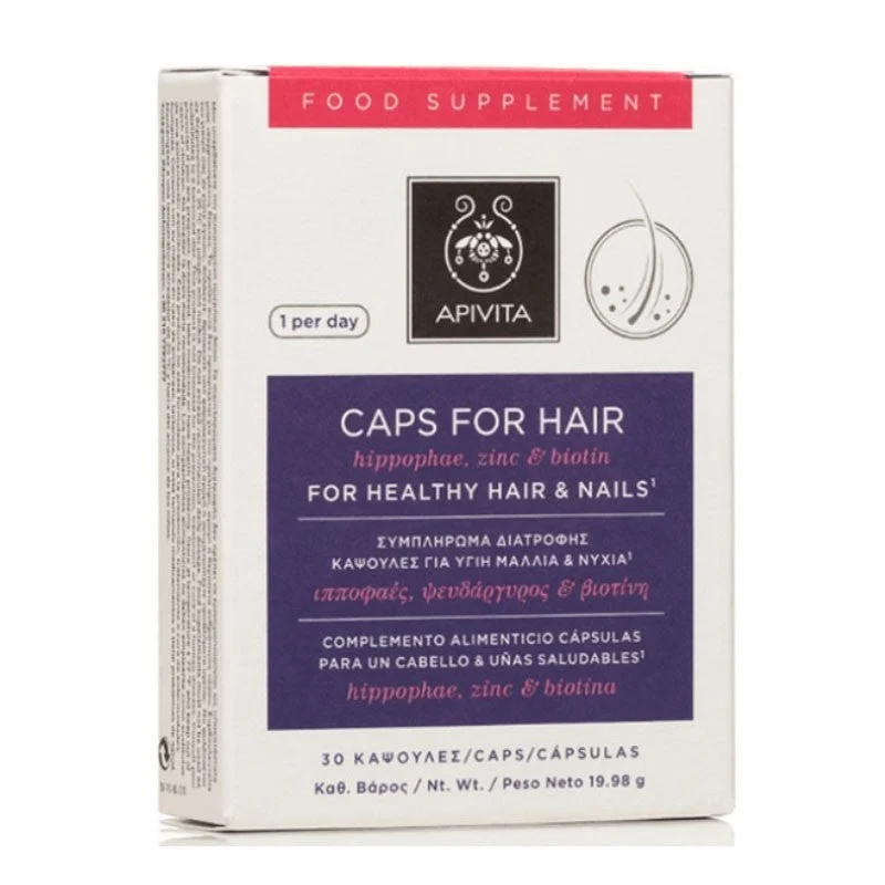 APIVITA Anti-Haarausfall-Kapseln und Nägel 30 Einheiten