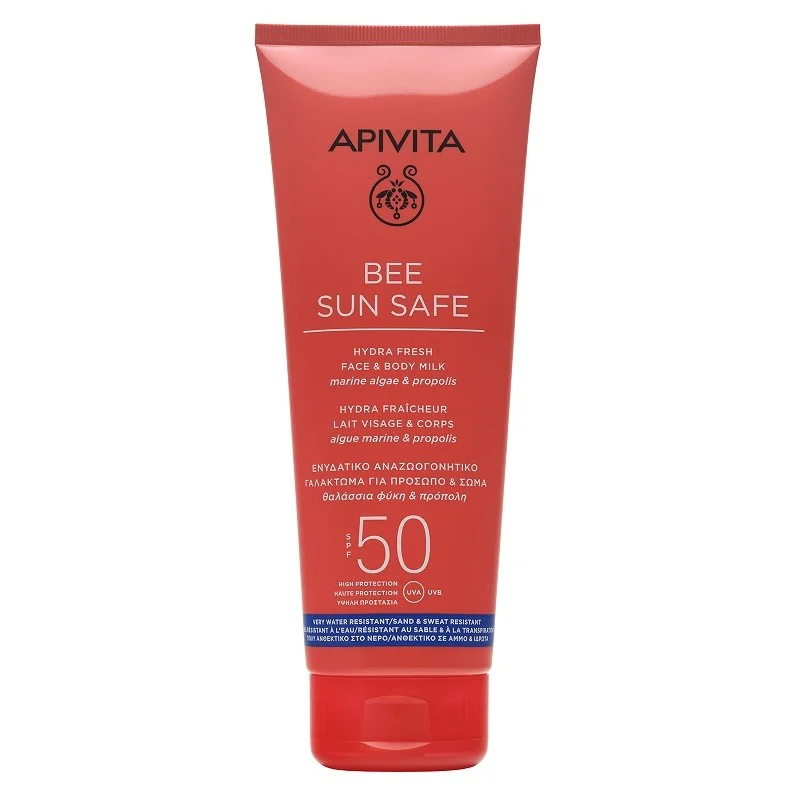 APIVITA Bee Sun Safe Hydra Fresh Körper- und Gesichtsmilch SPF50 (200ml)