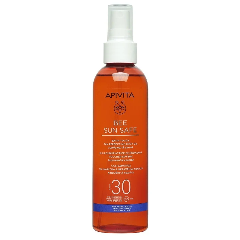 APIVITA Bee Sun Safe Perfect Tan Körperöl LSF 30 (200ml)