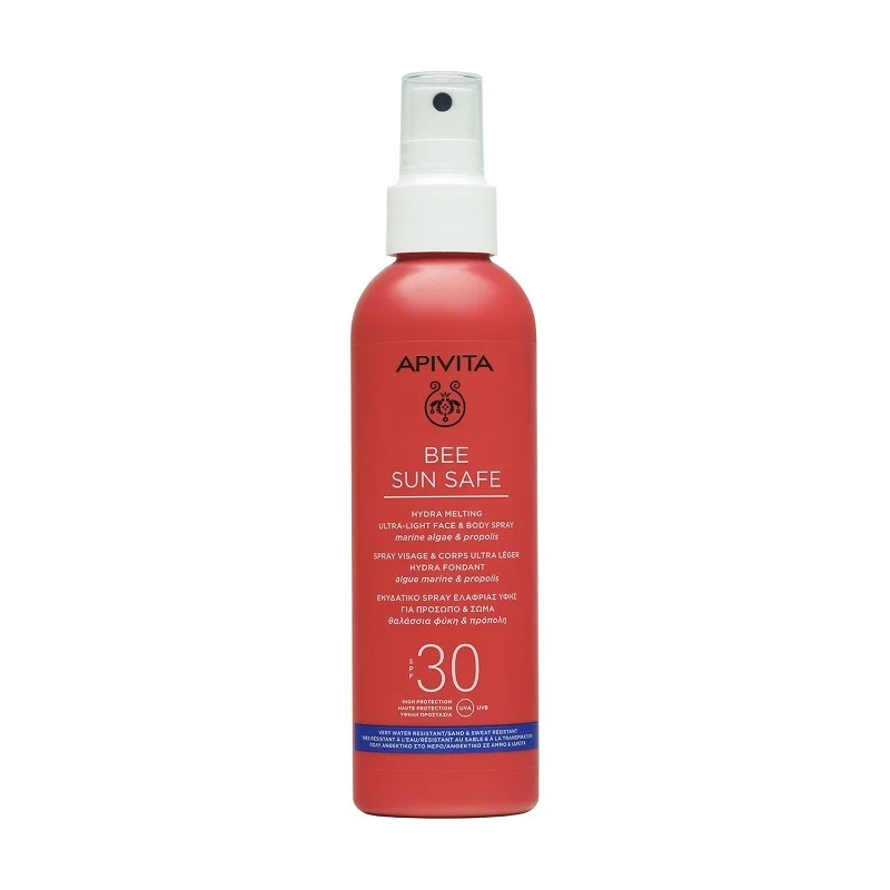 APIVITA Bee Sun Safe Ultralight Spray SPF30 Hydra Melting für Gesicht und Körper, 200 ml