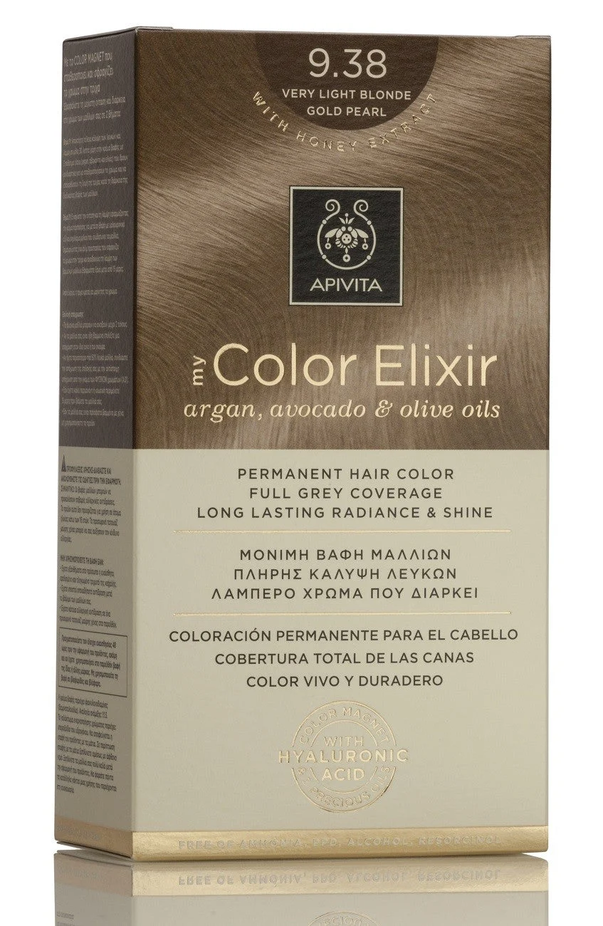 APIVITA Dye 9.38 Sehr helles Blond Golden Pearl My Color Elixir
