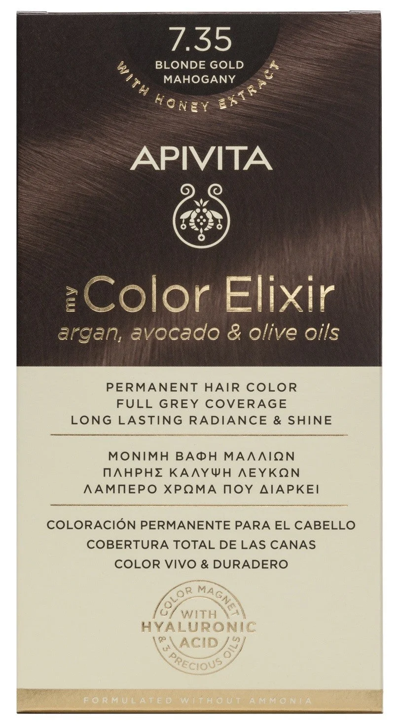 APIVITA Farbstoff 7.35 Goldenes Mahagoniblond Mein Farbelixier