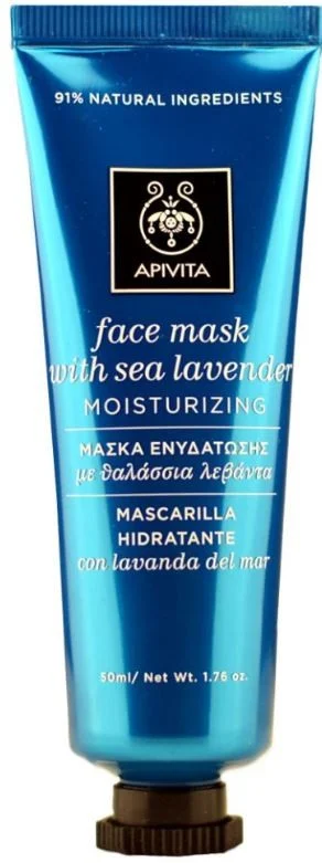 APIVITA Feuchtigkeitsspendende Gesichtsmaske mit Meereslavendel 50ml