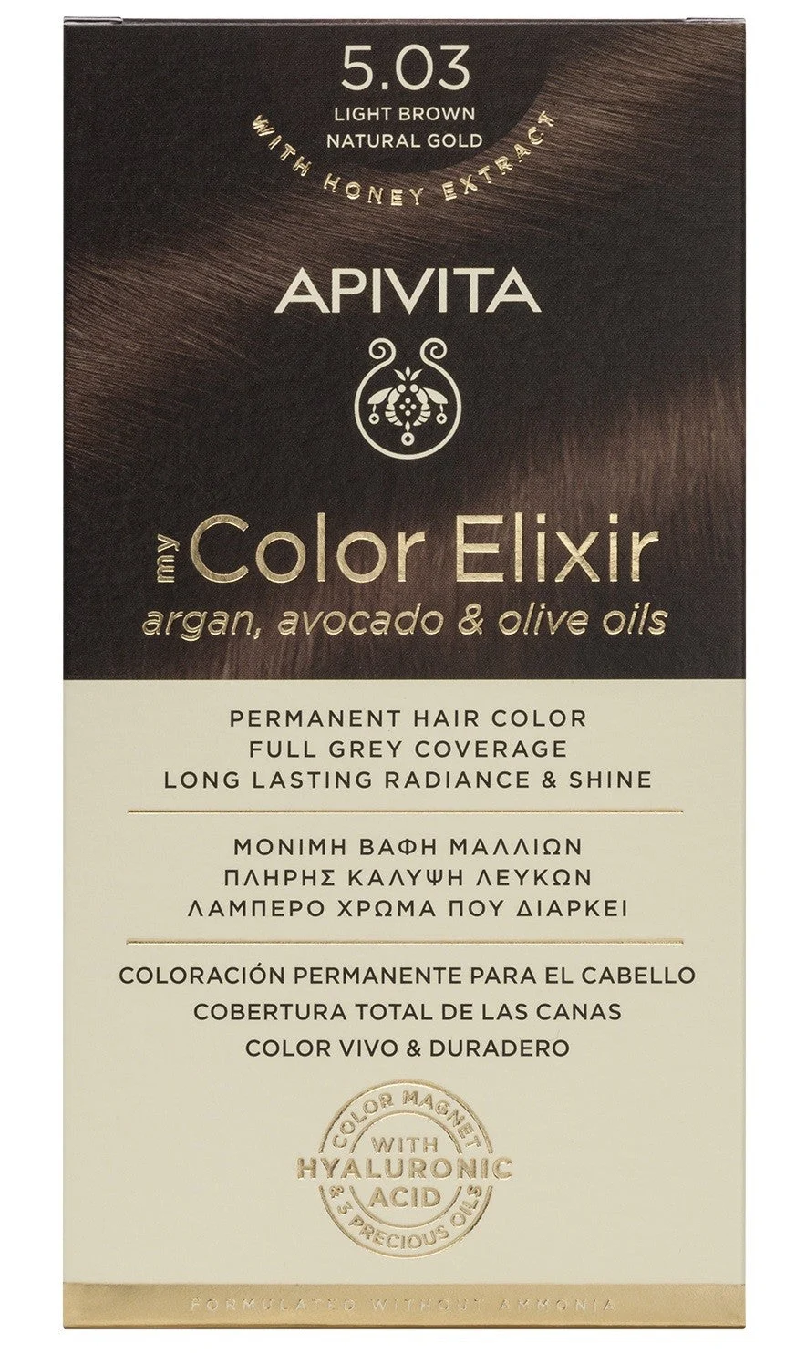 APIVITA Tint 5.03 Natürliches Hellbraun Golden My Color Elixir