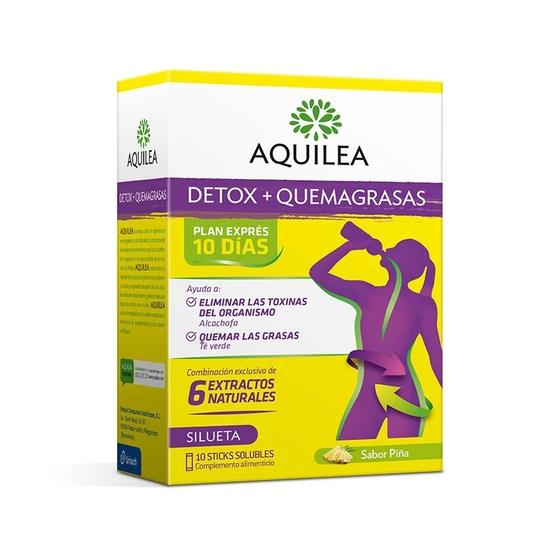 AQUILEA Detox + Fatburner 10 lösliche Sticks