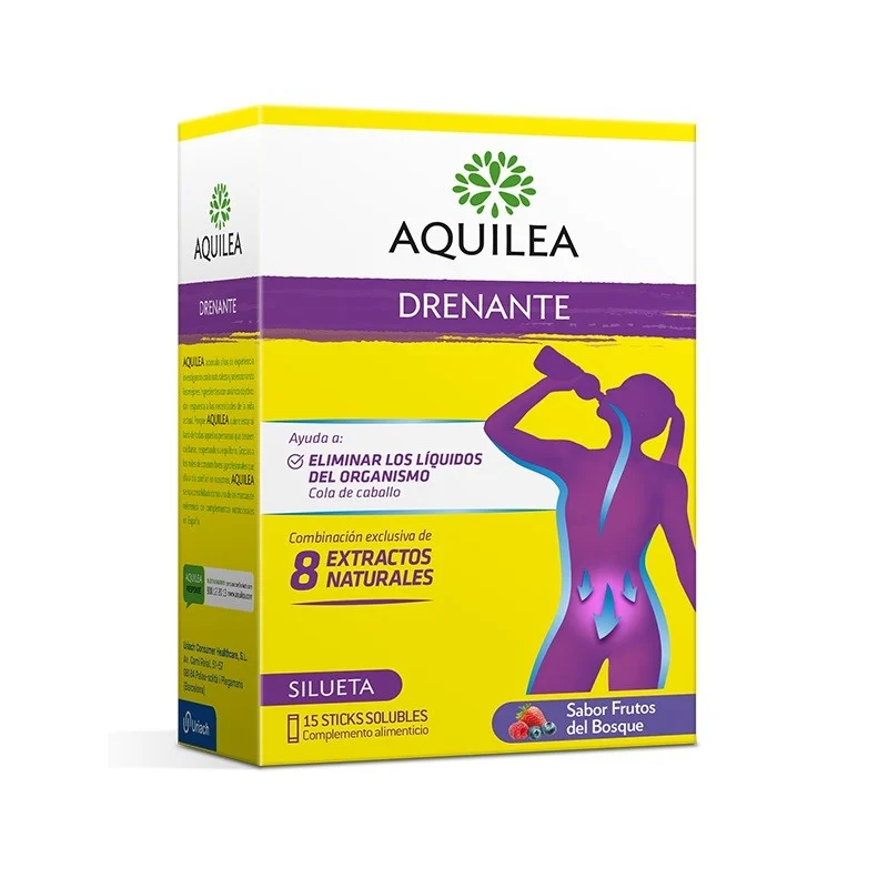 AQUILEA Draining 15 lösliche Sticks Waldfruchtgeschmack