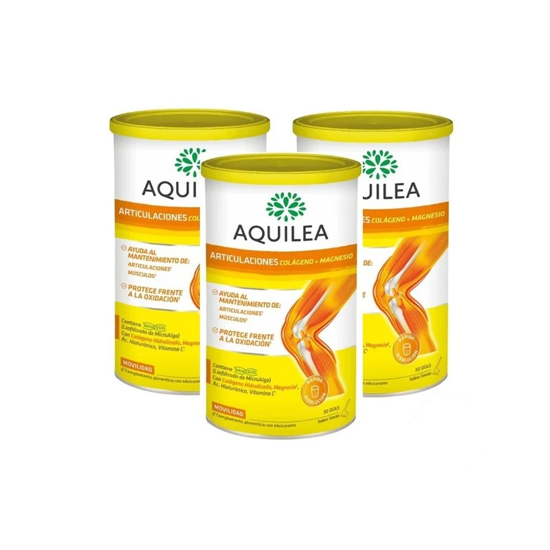 AQUILEA Mobility Complex Kollagen und Magnesium Zitronengeschmack TRIPPEL 3x375g