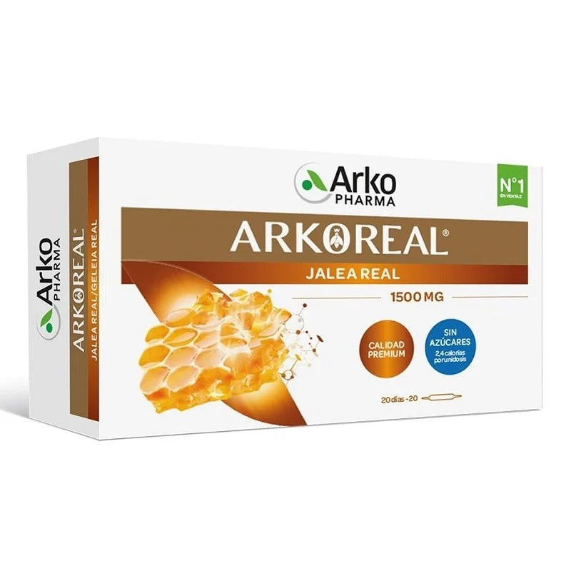 ARKOREAL Gelée Royale 1500mg Zuckerfrei 20 Ampullen