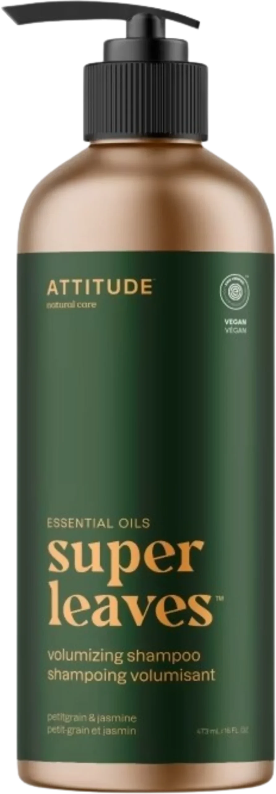 ATTITUDE Super Leaves Volumizing Shampoo Petitgrain & Jasmine, 473 ml