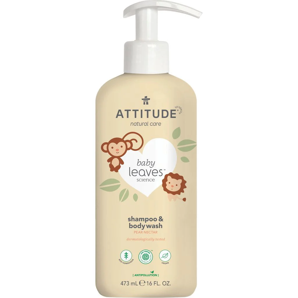 AttitudeNatural Care BabyLeaves 2in1 Shampoo Birnennektar