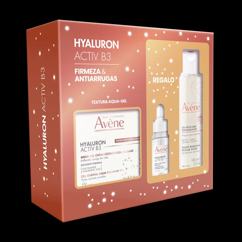 Avène Pack Hyaluron Activ B3 Aqua Gel 50 ml + Crema 7 ml + Agua Micelar 100 ml