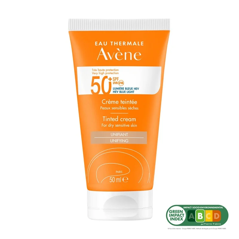 Avène Solar Getönte Creme für trockene, empfindliche Haut LSF 50+ (50ml)