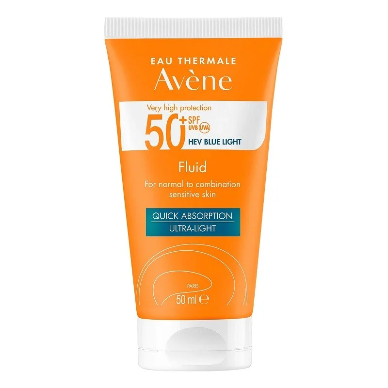 AVÈNE Solares Gesichtsfluid für normale bis Mischhaut, empfindliche Haut, LSF 50+ (50ml)
