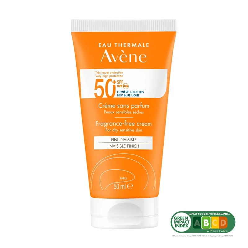 AVENE Sonnencreme SPF50+ Unparfümiert 50 ml