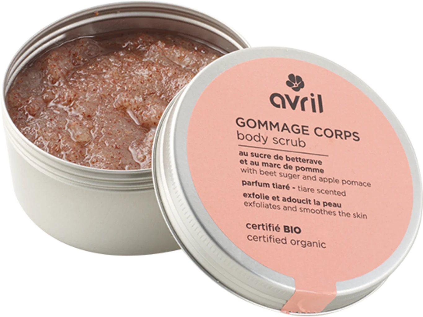 Avril Body Scrub Beet Sugar & Apple Pomace, 200 ml