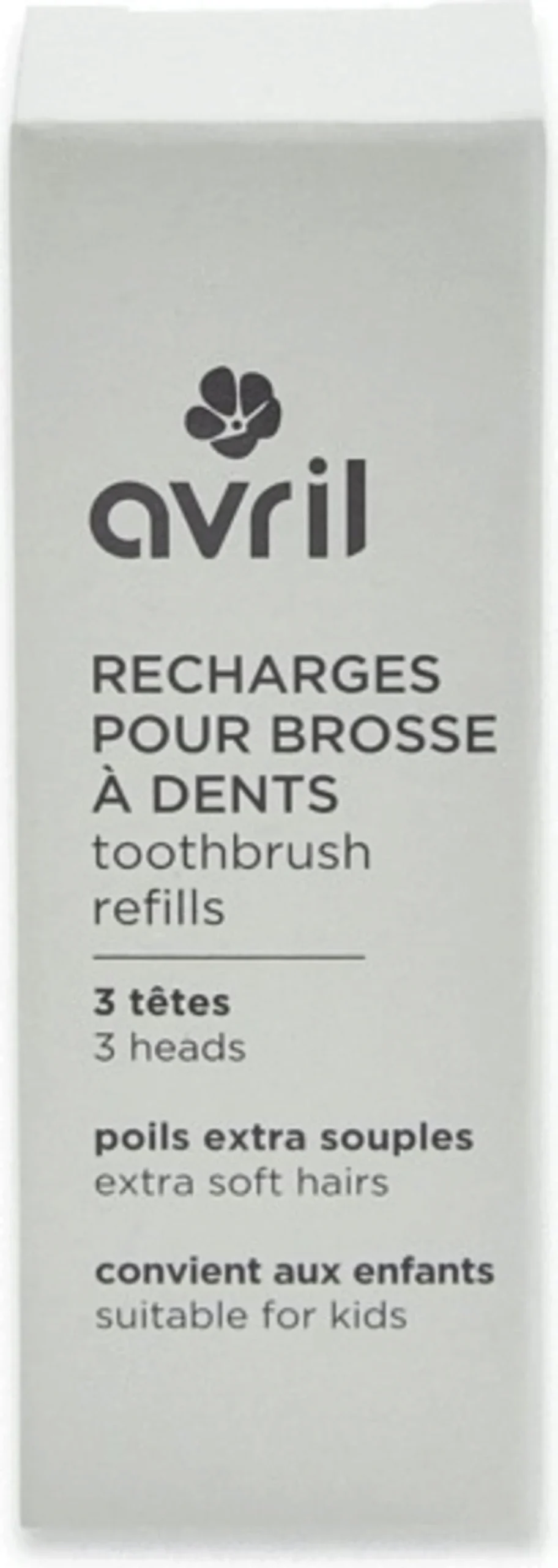 Avril Children's Toothbrush Heads Soft Bristles