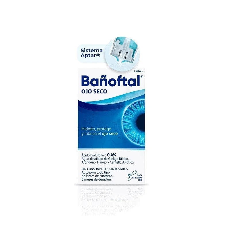 BAÑOFTAL Trockenes Auge Mehrfachdosis 0,4% 10ml