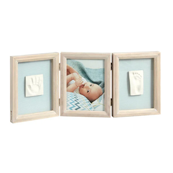 Baby ArtAbdruckset mit Bilderrahmen Double Print Frame stormy