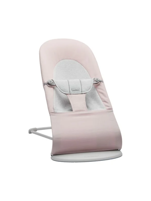 BabyBjörn Balance Soft Wippstuhl - Jersey - Hellrosa / Grau