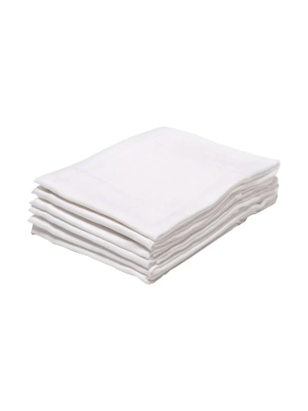 Babypark Hydrophile Windel 60 x 60 cm - Weiß - 6 Stück