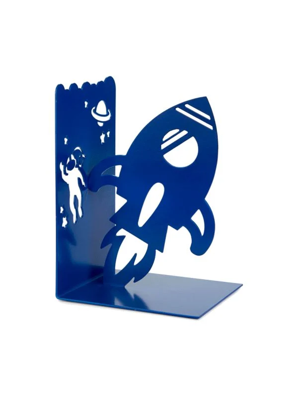 Balvi Buchstütze Space Walk - Blau - Metall