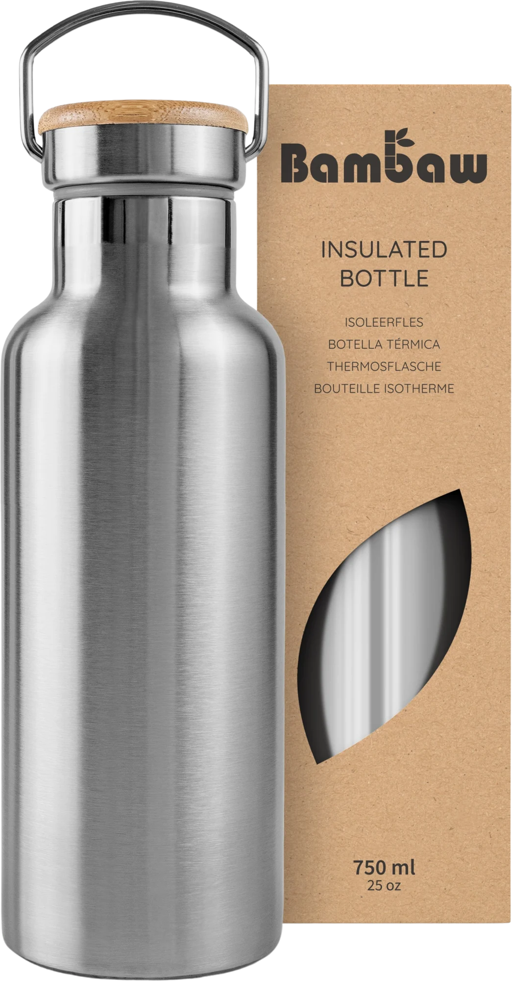 Bambaw Thermosflasche aus Edelstahl 750 ml, Sage Green