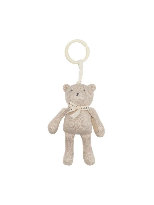 Bamboom Pull & Shake Toy - Bear Birch Sand