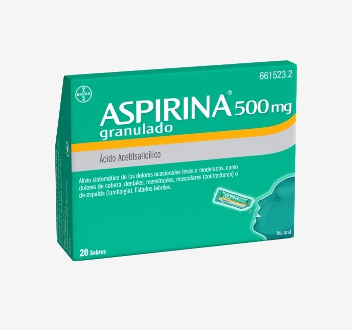 BAYER Aspirin 500 mg 20 Beutel Granulat
