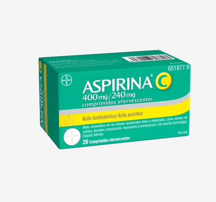 BAYER Aspirin C 400/240mg 20 Brausetabletten