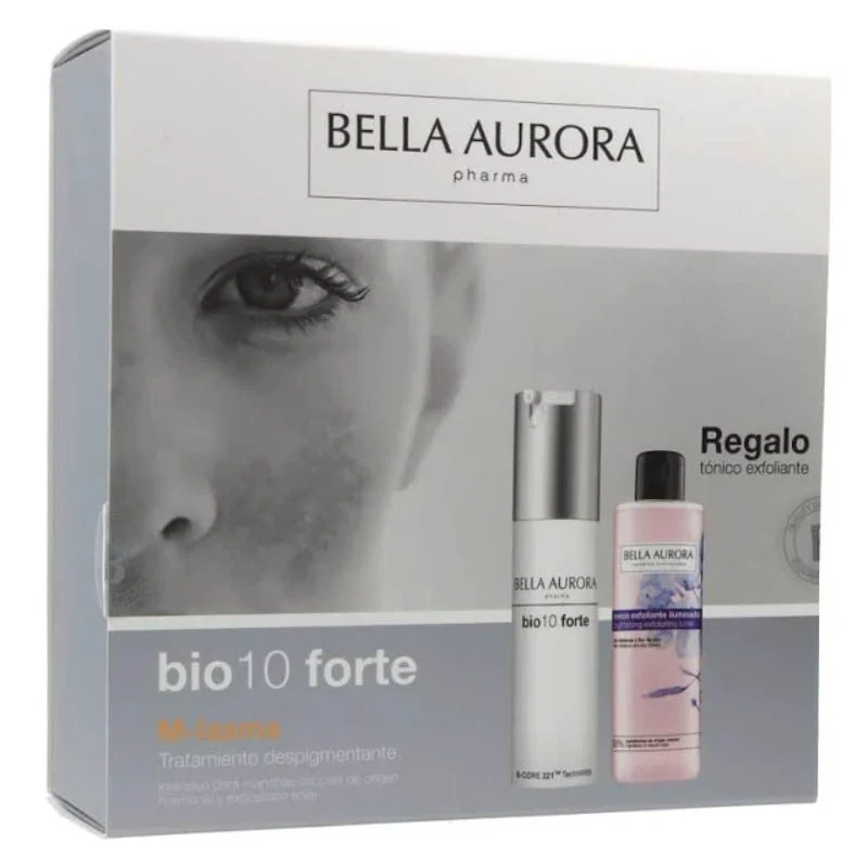 BELLA AURORA BIO 10 Forte M-Lasma Intensive Depigmentierungsbehandlung 30 ml + Peeling-Toner 200 ml als GESCHENK