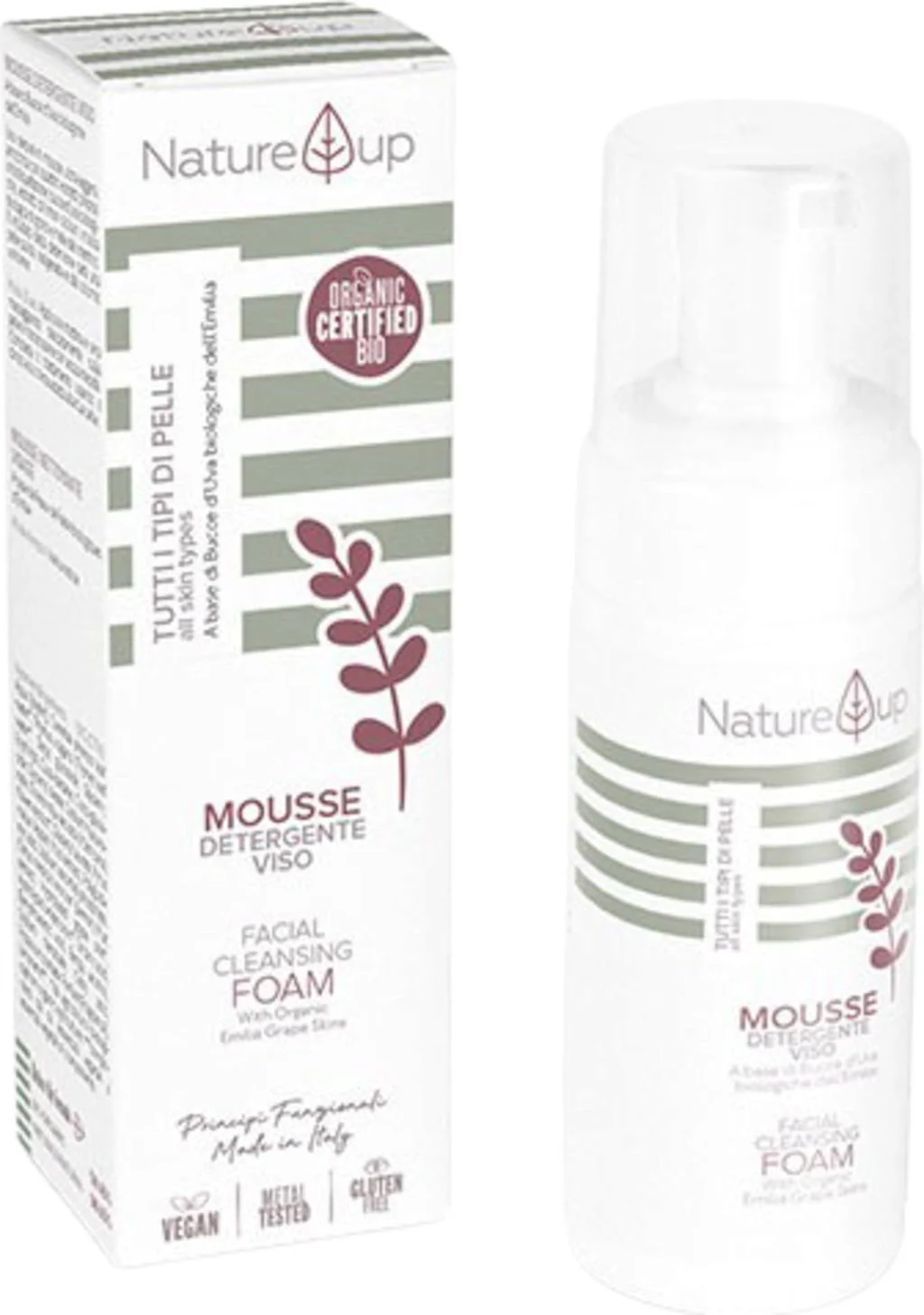 BEMA COSMETICI Nature Up Facial Cleansing Foam, 150 ml