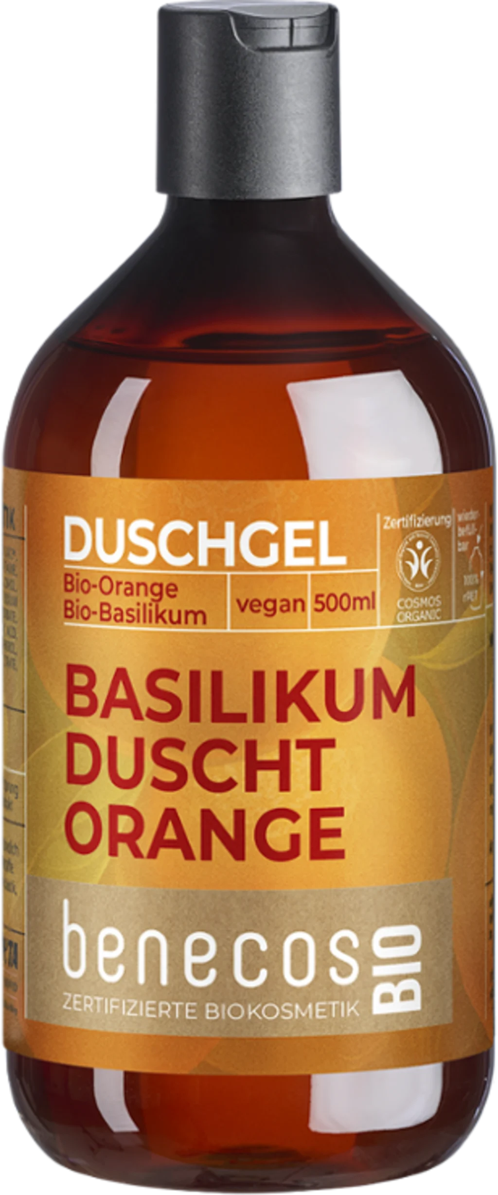 benecos benecosBIO Duschgel "Basilikum duscht Orange", 500 ml