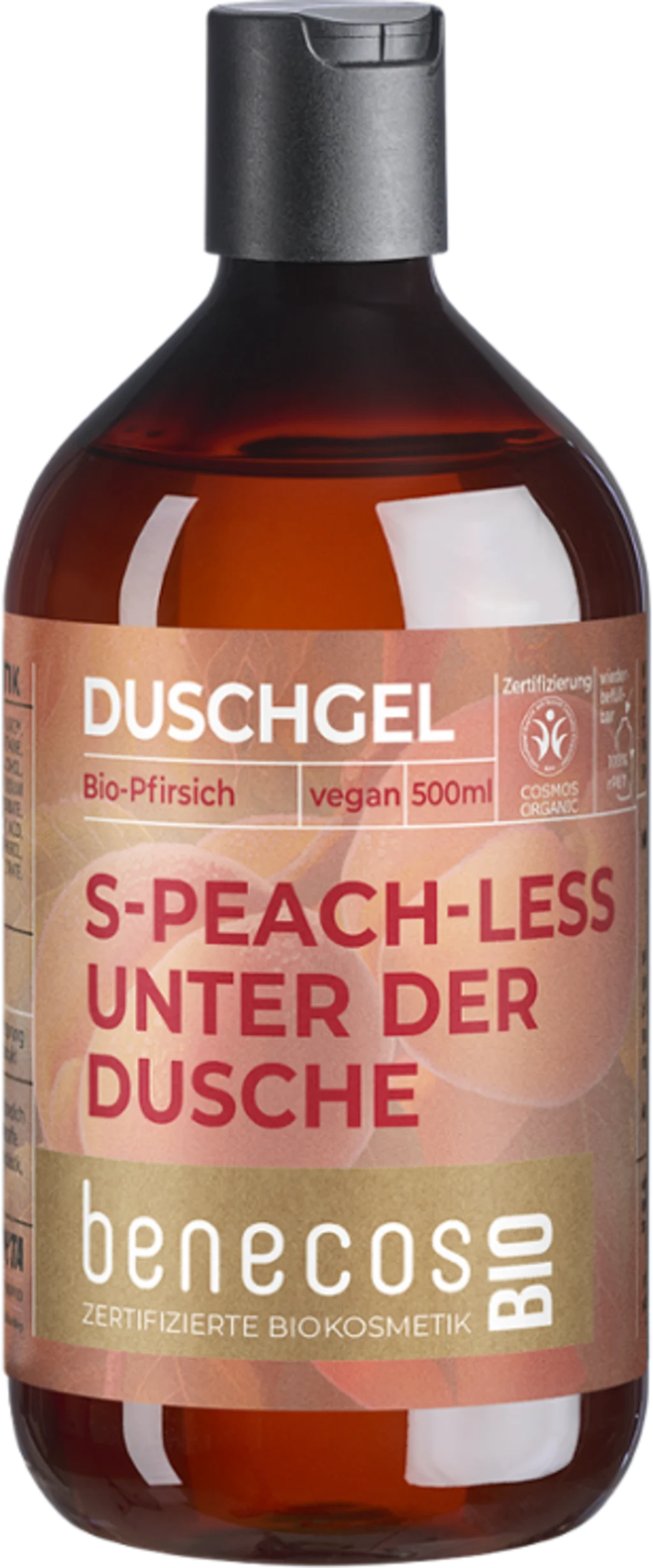 benecos benecosBIO Duschgel "S-Peach-less unter der Dusche", 500 ml