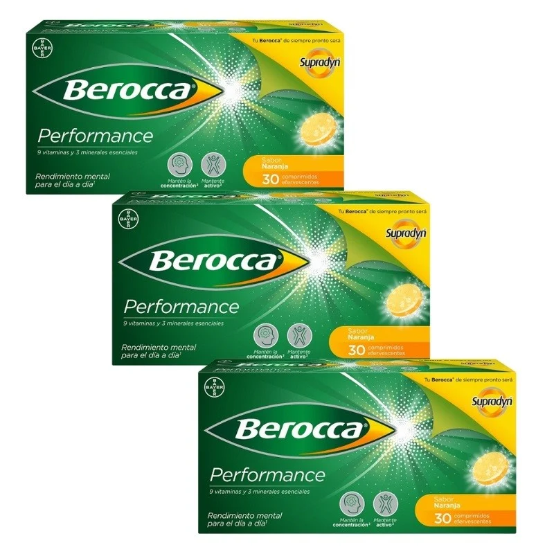 BEROCCA Performance Orange TRIPLO 3x30 Brausetabletten