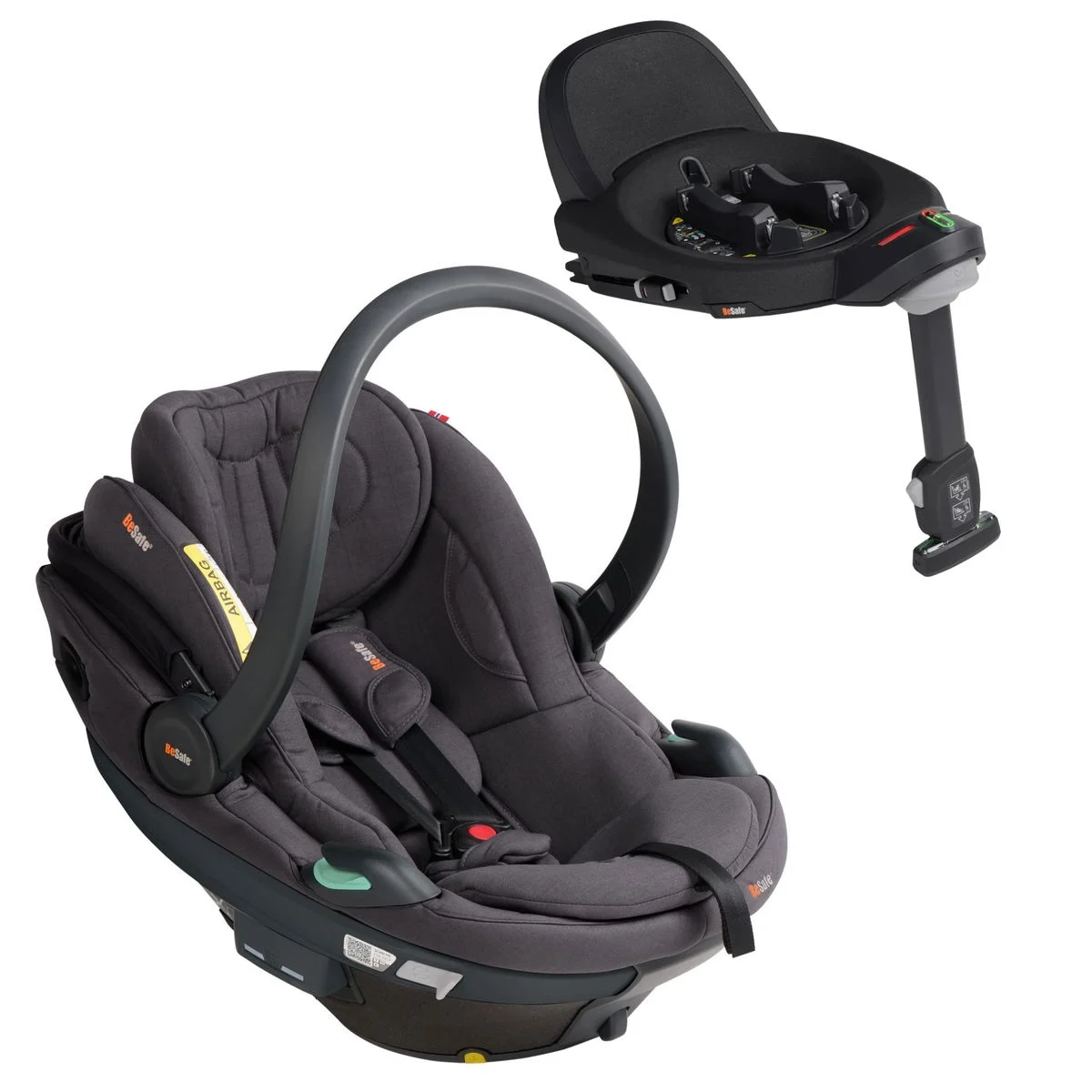 BeSafeGo Beyond 2 Set dark grey melange