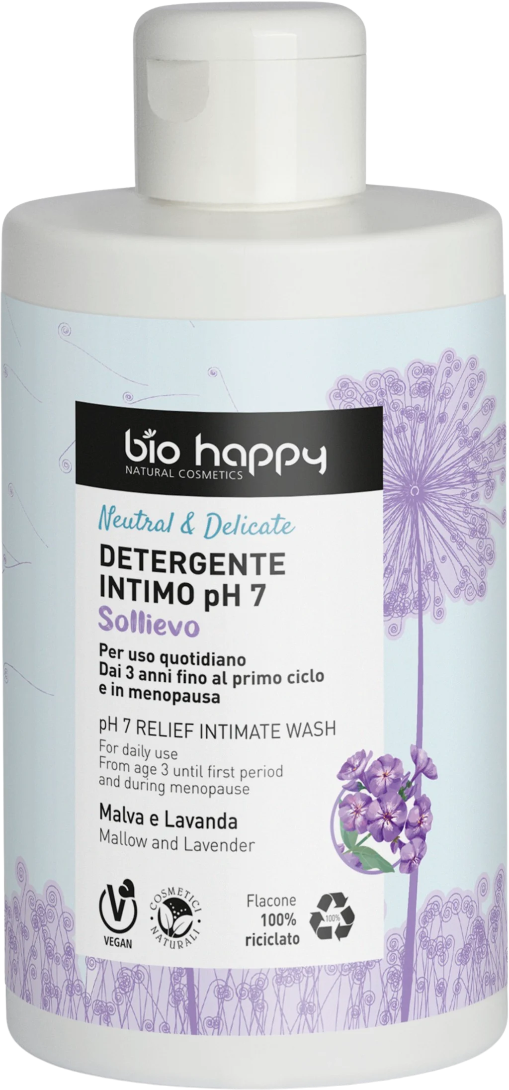 Bio Happy Neutral & Delicate pH 7 Relief Intimate Wash, 200 ml
