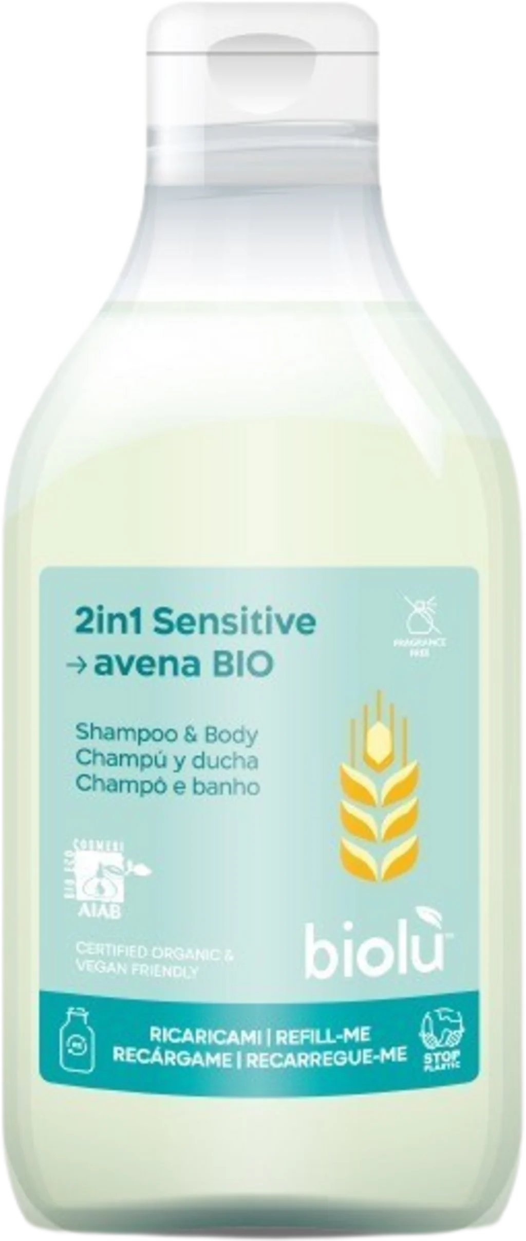 biolù 2in1 Shampoo & Duschgel Sensitiv, 250 ml