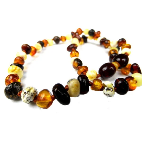 bisalBarock Bernsteinkette farbig