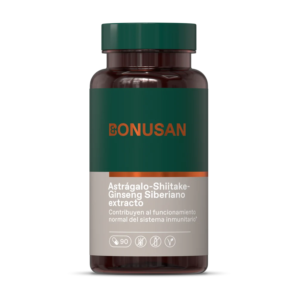 Bonusan Astragalus-Shiitake-Sibirischer Ginseng 90 Kapseln