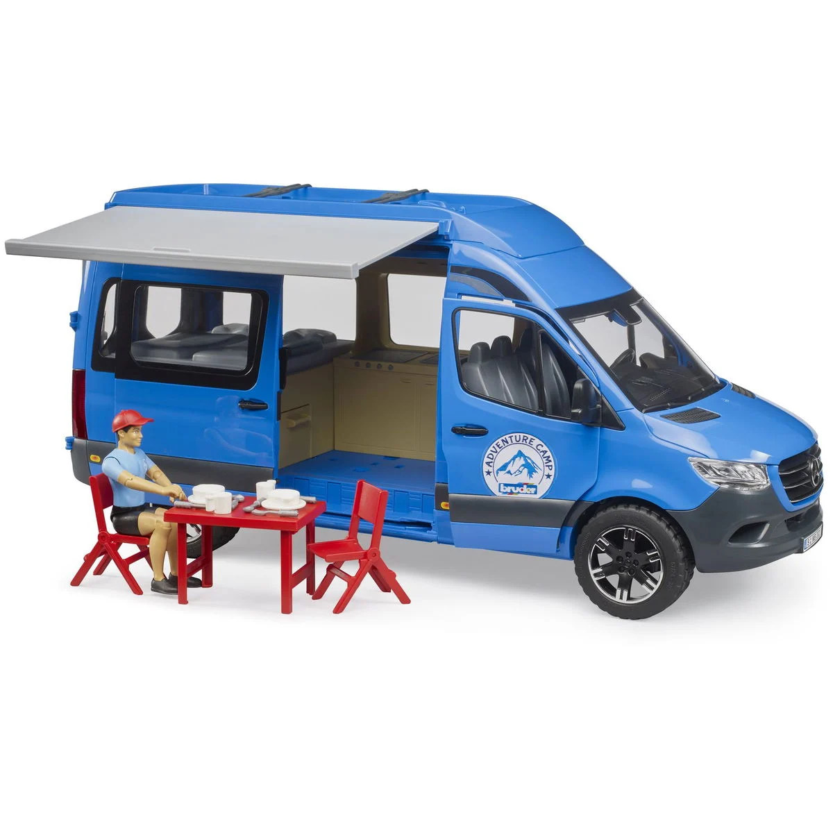 bruderSprinter Camper mit Fahrer und Zubehör
