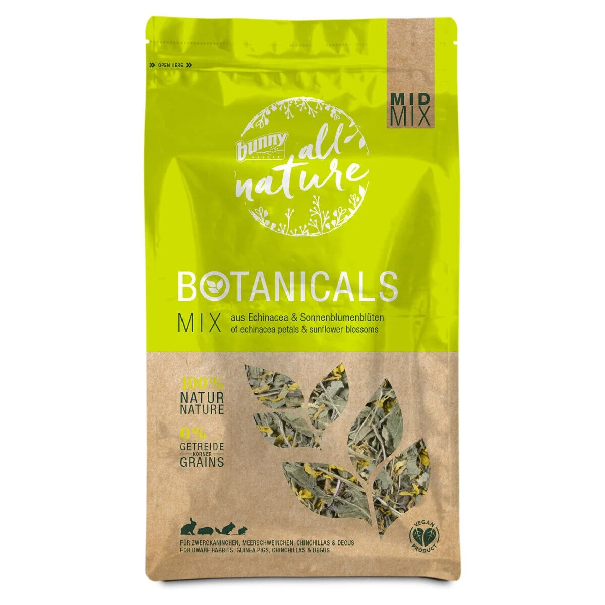 Bunny Mix Pétalos Equinacea und Sonnenblumenblüten Ergänzung 140g