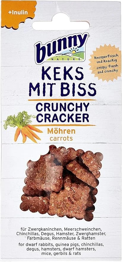Bunny Snacks Crunchy Cracker Zanahoria Seca 50g